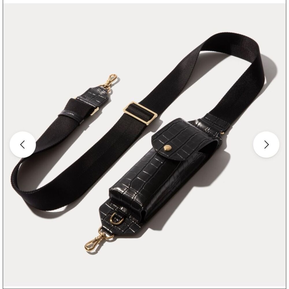 Bandolier black Lana crossbody crocodile/croc sunglasses strap No CASE**nip/nwt